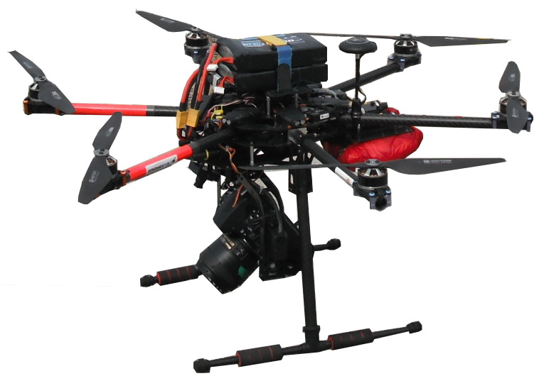 Appareil photo embarqué sur un drone hexacoptère © IUEM
